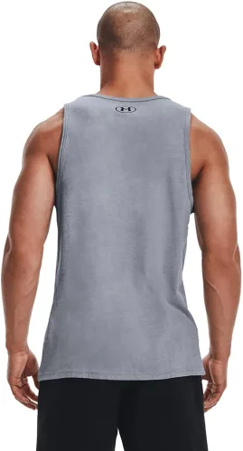 Vista 2 de Under Armour Camiseta deportiva sin mangas con logotipo para hombre