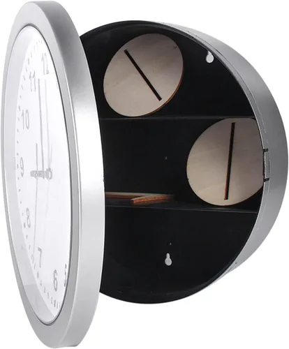Vista 7 de Reloj-, oculto reloj de pared secreto- caja de contenedores para efectivo, joyas, objetos de valor, almacenamiento de efectivo Defult