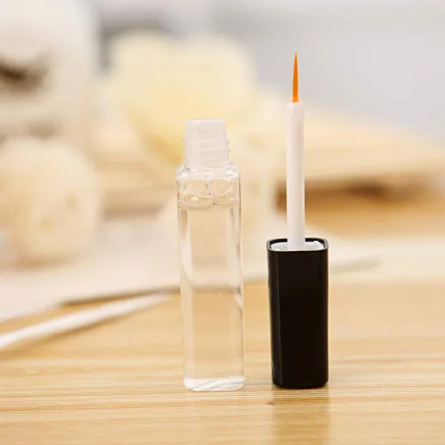 Vista 2 de Pestañas postizas negras Pegamento adhesivo transparente Pestañas postizas Gel de párpado doble Maquillaje de ojos duradero