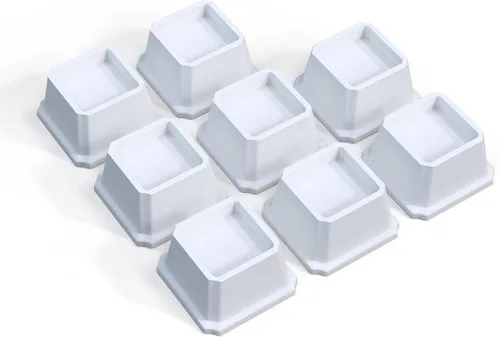 Vista 26 de Elevadores de cama resistentes de 2 pulgadas, elevadores de muebles para marco de cama, sofá, escritorio, silla, elevan hasta 1500 libras, juego