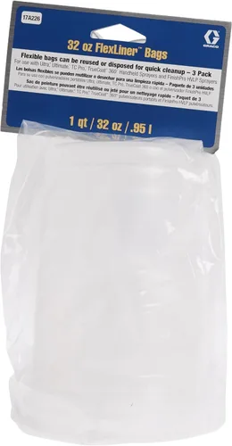 Vista 7 de Graco 243104 - Armadura de bomba, 1 cuarto de galón y 6 bolsas de pintura FlexLiner, 32 onzas, paquete de 3
