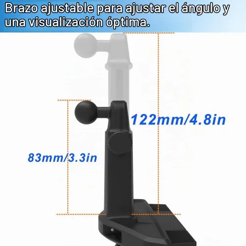 Vista 5 de Soporte ajustable de la tableta del soporte de la ranura del CD del coche 360 para el iPad y el teléfono celular