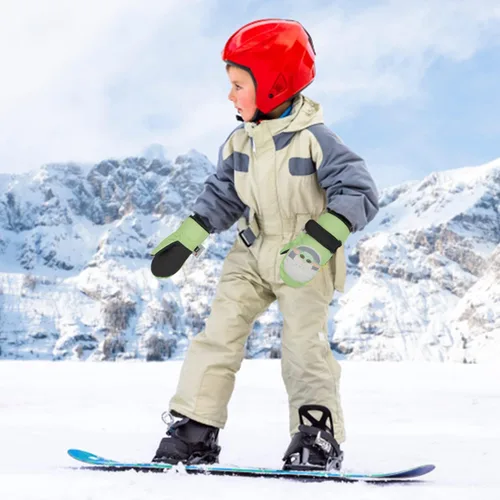 Vista 5 de Disney Guantes de Mickey Mouse para niños de 2 a 4 años guantes impermeables para niños pequeños guantes de nieve de Mickey para niños guantes