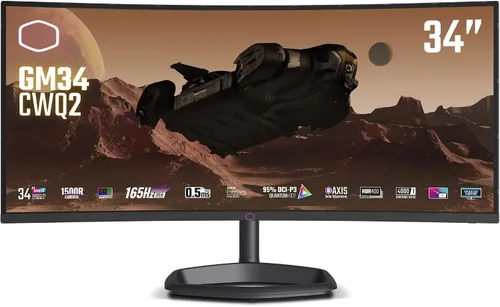 Vista 16 de Cooler Master Monitor curvo de 27 pulgadas sin marco 240Hz FHD 1920 x 1080 para computadora de escritorio, VA 8 bits con punto cuántico, 0.5 ms