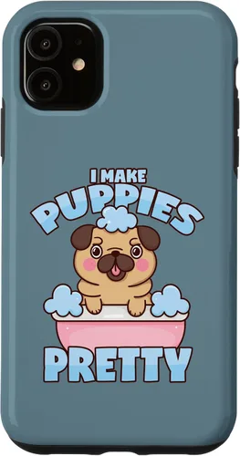 Vista 5 de iPhone 14 Dog Groomer Pug Dog Puppy Bath Dog Salon Case