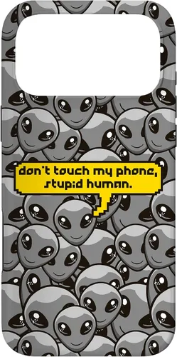 Vista 22 de Alien Dont Touch My Phone Stupid Human Funny Space Lover Case for iPhone 17
