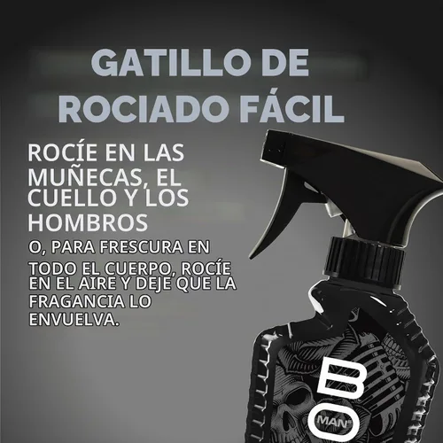 Vista 4 de BOD man Fragancia corporal en aerosol, negro, 8 onzas líquidas (paquete de 2)