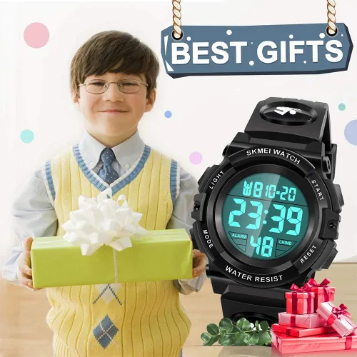 Vista 7 de Reloj impermeable multifuncional LED para niños - Regalos para niños