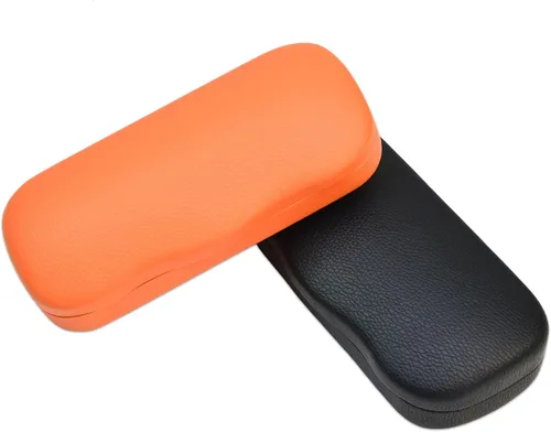 Vista 2 de Estuche para lentes de 2 piezas, funda rígida para gafas para mujeres y hombres