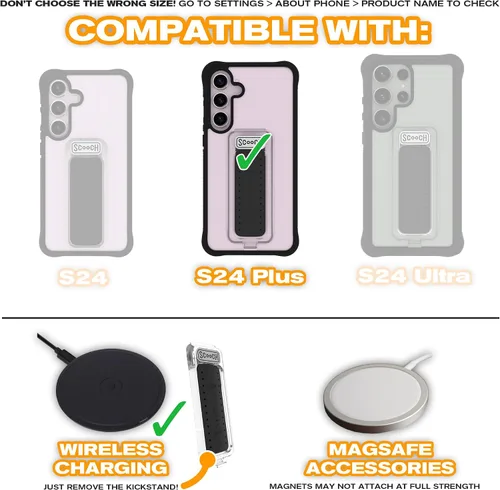 Vista 9 de Scooch Wingman - Funda con función atril para Samsung Galaxy S9 [protección contra caídas de 10 pies] [soporte bidireccional] funda protectora a