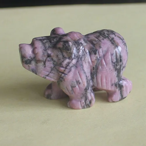 Vista 9 de Figura de oso de cristal tallada a mano de 1.5 pulgadas (9234)