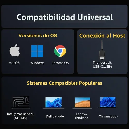Vista 8 de VANGREE - Hub USB C 8 en 1, 3 USB-C+3 USB-A 3.2 10Gbps, 4K60Hz HDMI, 100W PD Adaptador multipuerto USB 3.2, extensor divisor USB C para MacBook