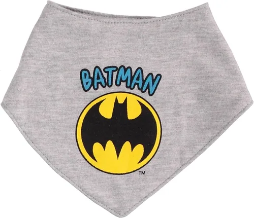 Vista 2 de BATMAN Baby Boys Clothes 3-Piece Set with Bodysuit, Pants, and Bib Set