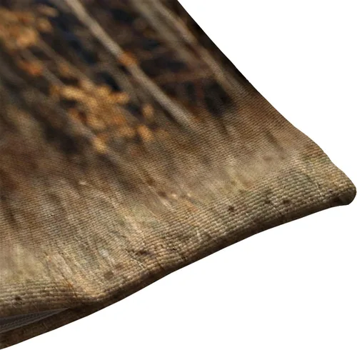 Vista 5 de Solekla - Funda de almohada decorativa de lino y algodón con diseño de ciervos, hierba y bosque, para cintura lumbar, sofá, decoración del hogar
