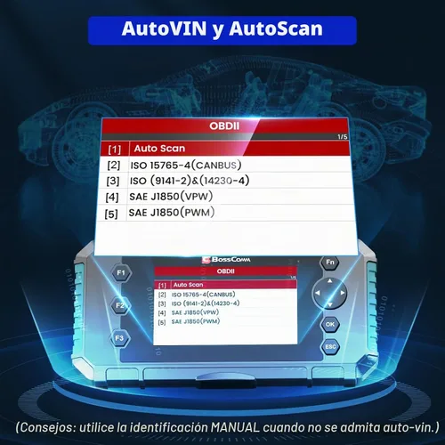 Vista 6 de BOSSCOMM IFIX435 OBD2 2026 escáner y lector de código, herramienta profesional de escáner de automóvil para motor/ABS/SRS/transmisión, VIN