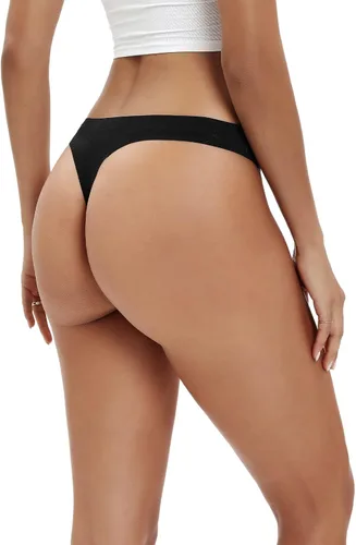 Vista 3 de SweetSnow Paquete de 10 tangas sin costuras para mujer conjunto de ropa interior transpirable sin costuras