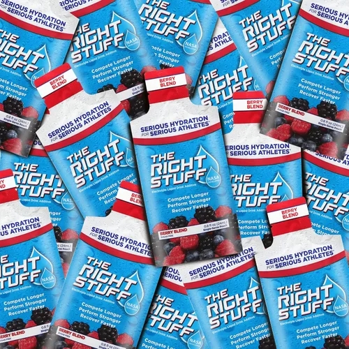 Vista 3 de El aditivo para bebidas electrolíticas de la NASA Berry Blend 10 bolsas Sugar free NASA-developed electrolyte blend - 1,780mg sodium mixes into 16