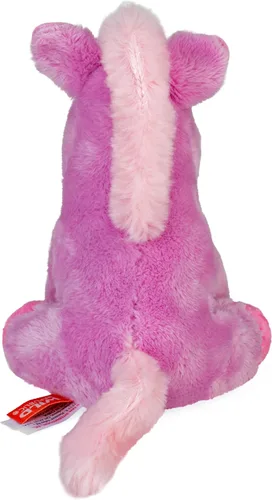 Vista 4 de Wild Republic Pocketkins Eco Unicorn Lavender, animal de peluche, 5 pulgadas, juguete de peluche, hecho de materiales reciclados, respetuoso