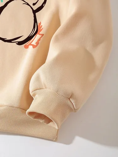 Vista 4 de Floerns Sudadera de manga larga con estampado gráfico de letras para mujer