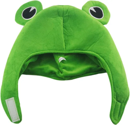 Vista 2 de Lindo gorro de rana de felpa para disfraz de Halloween, fiesta de cosplay