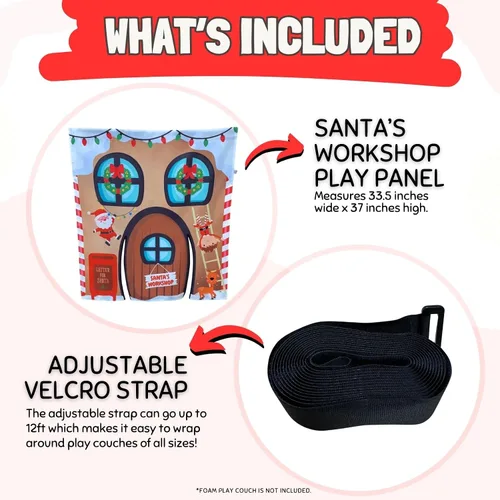 Vista 5 de Couch Swag Panel de Juego para Sofá de Espuma para Niños Sofá para Niños (El Taller de Santa)