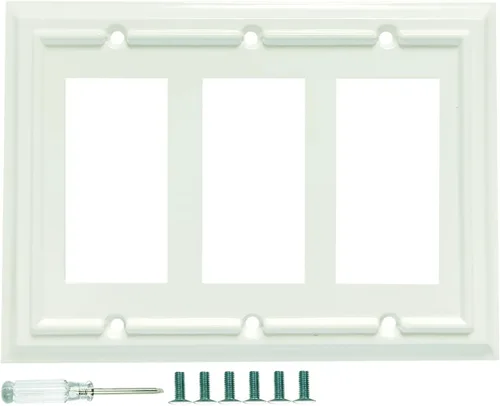 Vista 10 de Placas de pared, cubiertas de toma dúplex, placas de interruptor de luz de palanca, cubierta de interruptor de luz decorativa, placa de pared