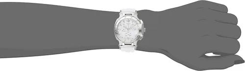 Vista 2 de Tissot Reloj de carreras T con esfera blanca T048.217.17.017.00 para mujer, Blanco, Cronógrafo