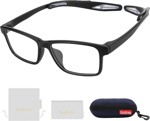 Vista 11 de SooGree Gafas de racquetball, gafas deportivas, gafas de seguridad para pickleball baloncesto fútbol gafas anti absorción de golpes