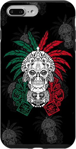 Vista 12 de Aztec Warrior Skull - Funda para iPhone 17, diseño de antepasados mexicanos