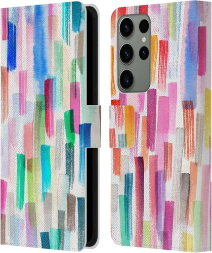 Vista 240 de Head Case Designs Officially Licensed Ninola Brushstrokes Multi Colorful Leather Wallet Case Compatible with Samsung Galaxy A07 4G