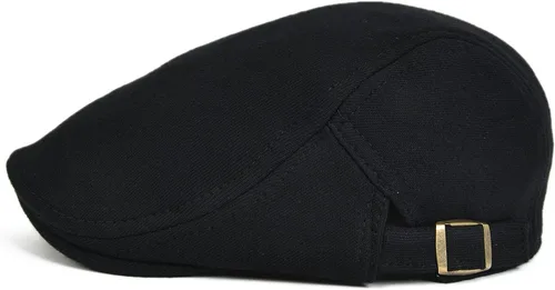 Vista 3 de VOBOOM Hombres Newsboy Cap Algodón Flat Ivy Gatsby Driving Hat