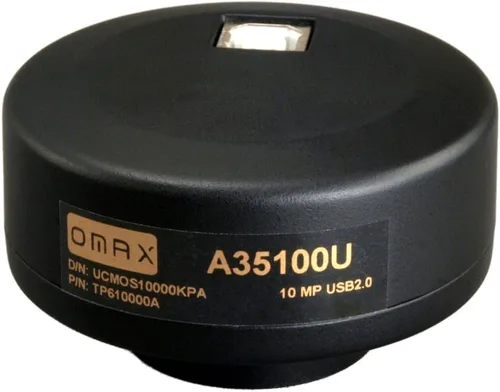 Vista 3 de OMAX Cámara digital de microscopio USB de 10.0MP con software avanzado y diapositiva de calibración (Windows 8 y 10, Mac OS X, compatible con Linux)
