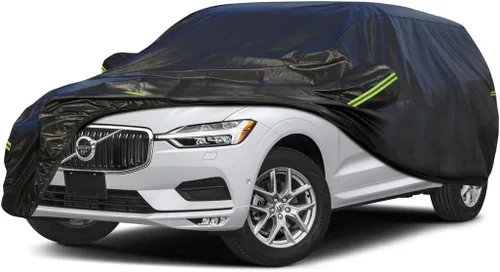 Vista 22 de KouKou Funda impermeable para automóvil SUV adecuada para BMW X1 de 2009 a 2025, 7 capas a prueba de viento para todo tipo de clima, cubierta