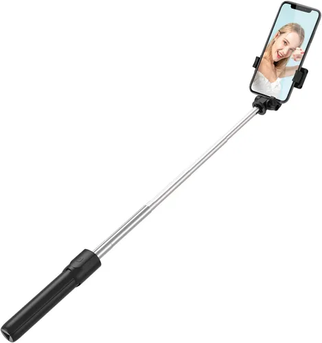 Vista 4 de Tianle Selfie Stick - Trípode extensible para teléfono celular de 30 pulgadas con control remoto inalámbrico y soporte para teléfono, compatible