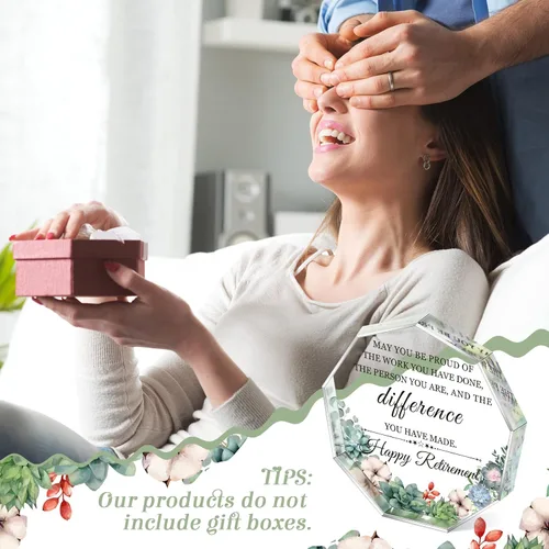 Vista 7 de Regalos de feliz jubilación para hombres y mujeres, con texto en inglés «May You Be Proud of The Work Have Done»