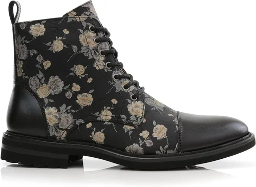 Vista 2 de Polar Fox Brooke MPX806061 - Botas Chukka de lana y cuero con cordones y cierre de cremallera