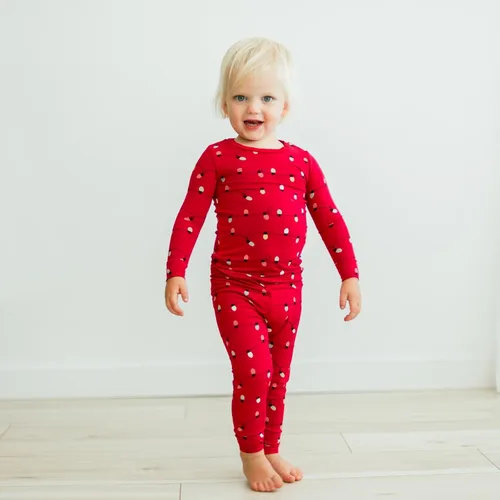 Vista 2 de KicKee - Conjunto de pijama de manga larga Pijamas de otoño para recién nacidos, bebés y niños Acogedora camiseta e inferior a juego