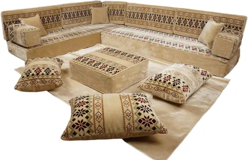 Vista 16 de arabicsofa Cojines Majlis de piso tradicionales: asientos modulares Diwan seccionales