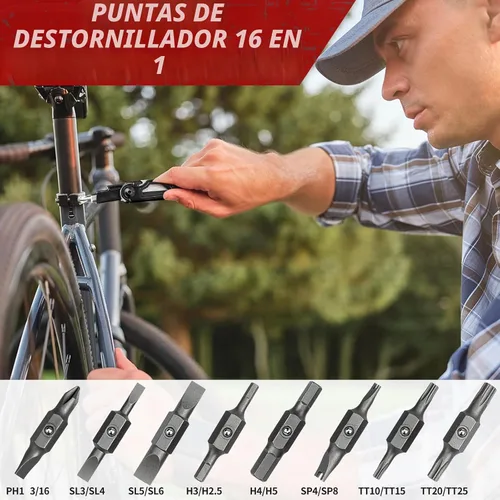Vista 5 de BIBURY Alicates multiherramienta Pro BI2045AB, multiherramienta plegable de acero inoxidable con tijeras y destornillador mejorados