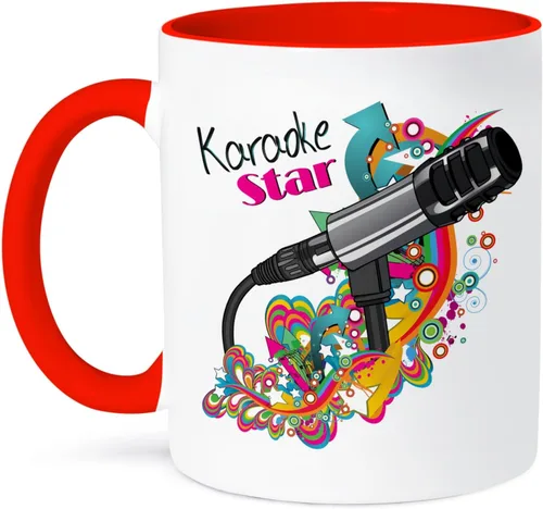 Vista 14 de 3D Rose 115368_4 - Taza de cerámica de dos tonos, 11 onzas, color negro y blanco