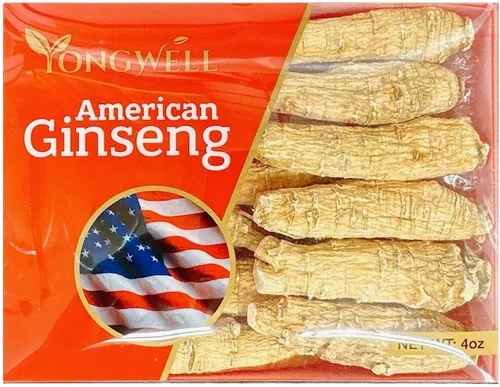 Vista 6 de Seleccionado a mano de ginseng americano de grado A grande, redondo, tamaño jumbo (caja de 4 onzas)
