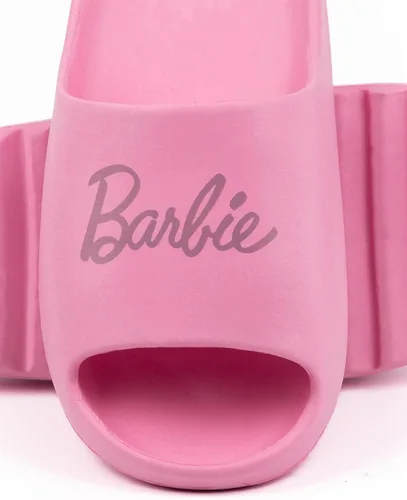Vista 7 de Barbie Womens Sliders Ladies Pink Doll Logo Summer Beachwear Shoes