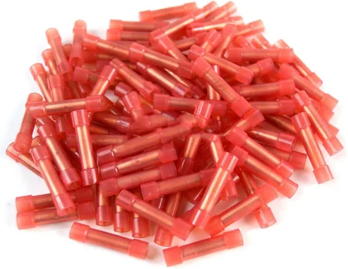 Vista 3 de E-BCRN-100 22/18-Gauge Economy Nylon Red Butt Conectores