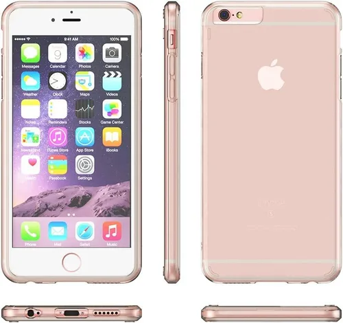 Vista 7 de Funda transparente para iPhone 6, iPhone 6S, funda híbrida transparente para parachoques, funda para teléfono inteligente, resistente a los 2-HD