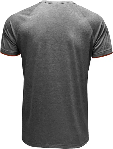Vista 3 de M&F EVENMINE Camiseta básica de manga larga y corta para hombre, con botones y bolsillo de algodón, Gris