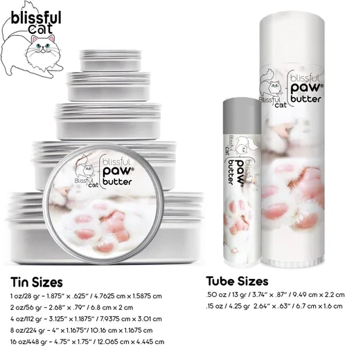 Vista 6 de The Blissful Cat Paw Butter, hidratante para almohadillas secas para patas, suaviza y protege una pata áspera, versátil bálsamo para patas de gato