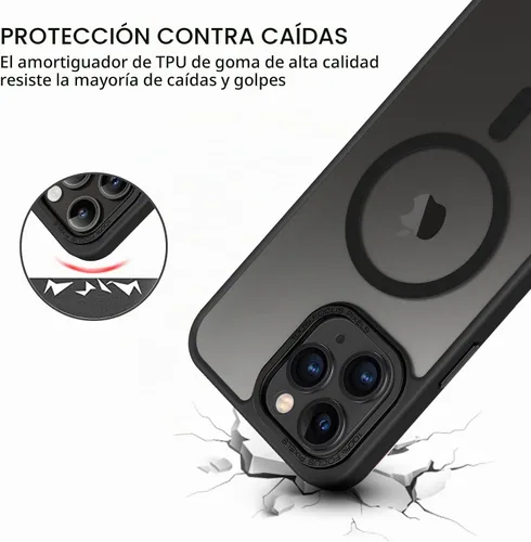 Vista 5 de BENTOBEN Funda magnética para iPhone 11 Pro Max, [compatible con MagSafe] translúcida mate esmerilada antihuellas, delgada, a prueba de golpes