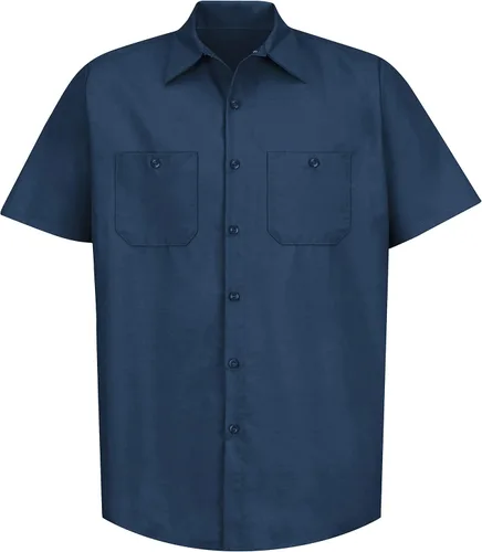 Vista 6 de Red Kap Camisa de trabajo industrial para hombre, ajuste regular, manga corta