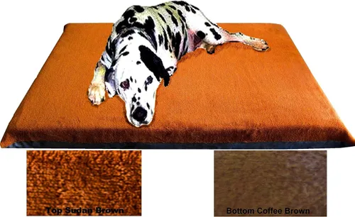 Vista 6 de Cama ortopédica impermeable de espuma viscoelástica para mascotas de 47 x 29 x 4 pulgadas, color marrón Sudán, para jaula de perro extragrande