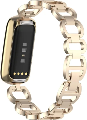Vista 4 de Compatible con Fitbit Luxe Band ajustable de acero inoxidable Parker Link pulseras de repuesto elegantes correas elegantes para accesorios de lujo